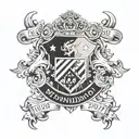 Manchester united and swindon fc emblem merged tattoo design idea