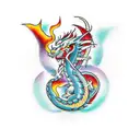 Dragon chino  tattoo design idea