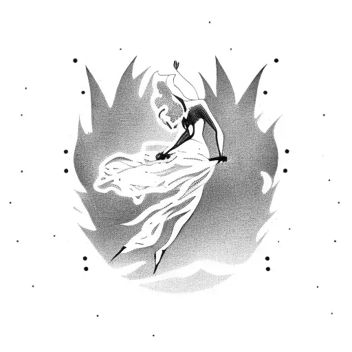 cold black silhouette hanging like a marionette Casting a shadow, a shade on me tattoo design idea