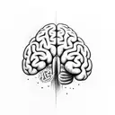 brain comes from open book and evolving tattoo design idea