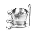 bar spoon tattoo design idea