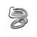 striking snake  tattoo design idea