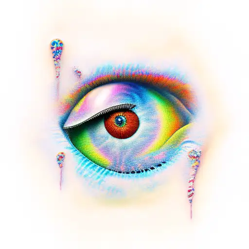 psychedelics tattoo design idea