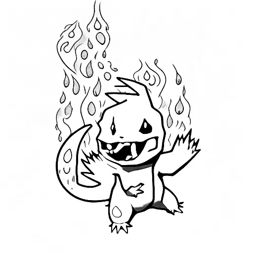 Charmander tattoo design idea