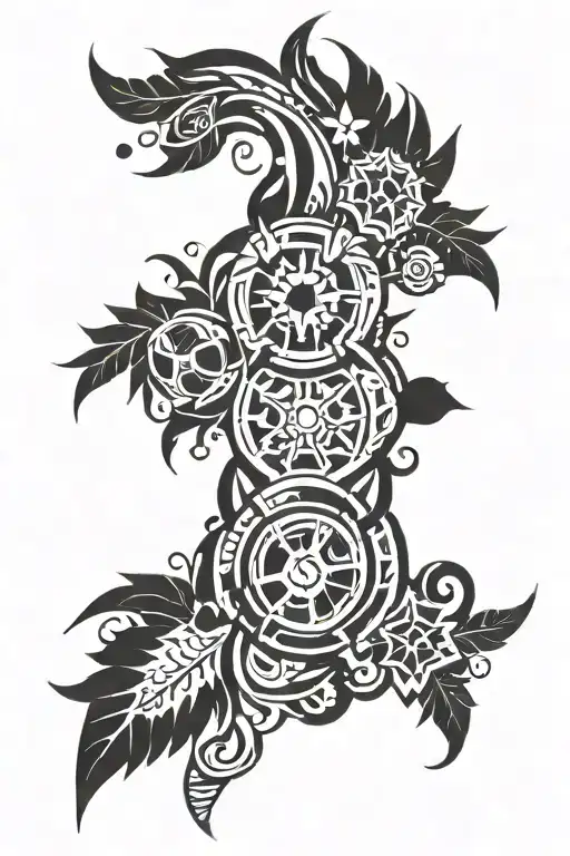 autumn tattoo design idea