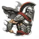 300 Spartans warrior tattoo design idea