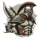 300 Spartans warrior tattoo design idea