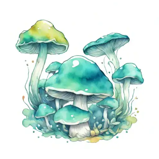 mushroom titties forming tattoo design idea