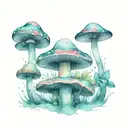 mushroom titties forming tattoo design idea