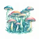 mushroom titties forming tattoo design idea