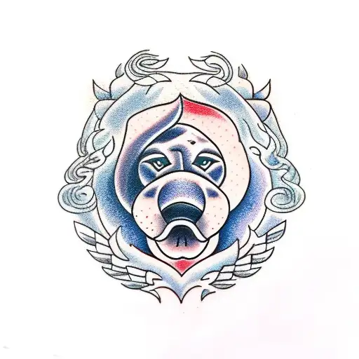 water animals  tattoo design idea