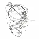 the Treasure Planet tattoo design idea