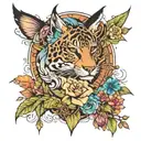 Nature and Serenity Courage Wisdom tattoo design idea