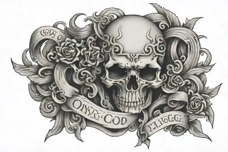 only god can judge me tattoo design idea
