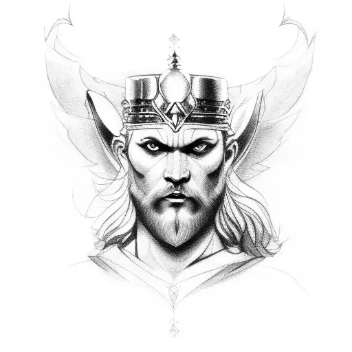 face Odin tatoo tattoo design idea