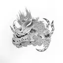 father and son tattoo design idea