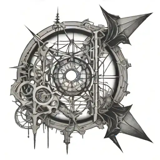 Muse's "Origin of Symmetry" and "Absolution" artworks tattoo design idea