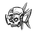 skull eith crossbone tattoo design idea