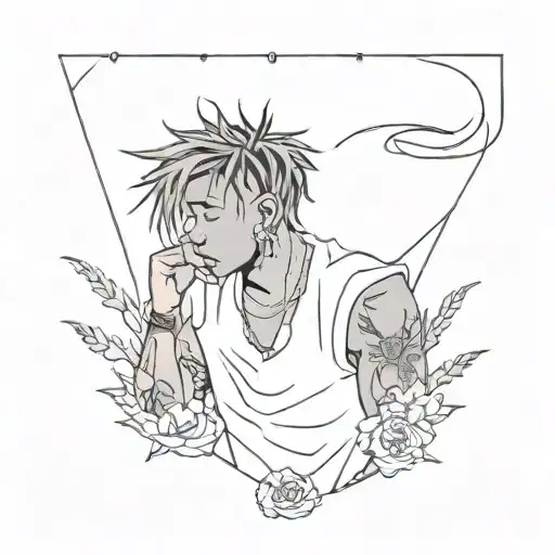 juice wrld 999 tattoo design idea