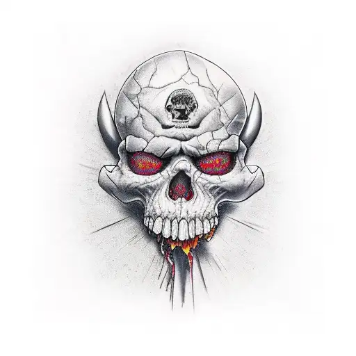 angle holding ak 47 face down tattoo design idea