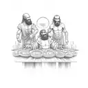 Last supper tattoo design idea