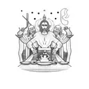 Last supper tattoo design idea