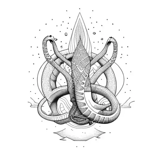 Loch Ness Monster tattoo design idea