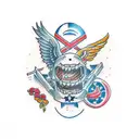 overcoming anxiety tattoo design idea