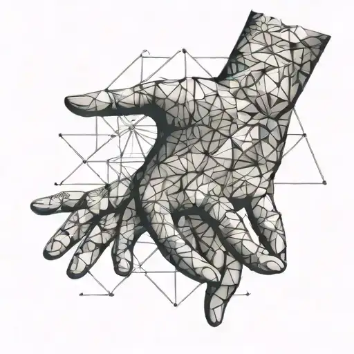 creation of adam hands tattoo design idea