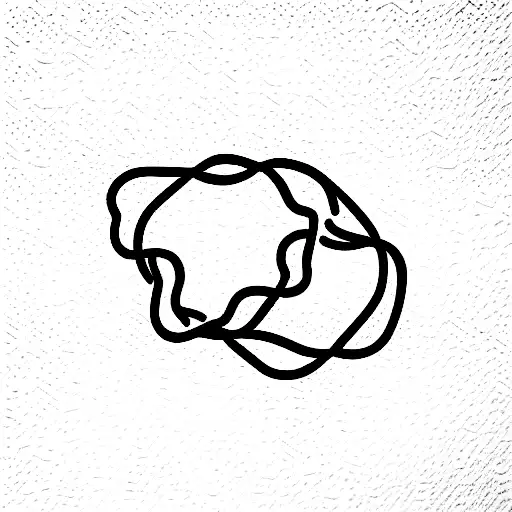 cyber lines tattoo design idea