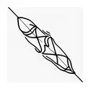 cyber lines tattoo design idea