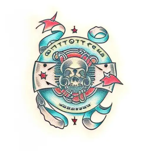 crochet  tattoo design idea