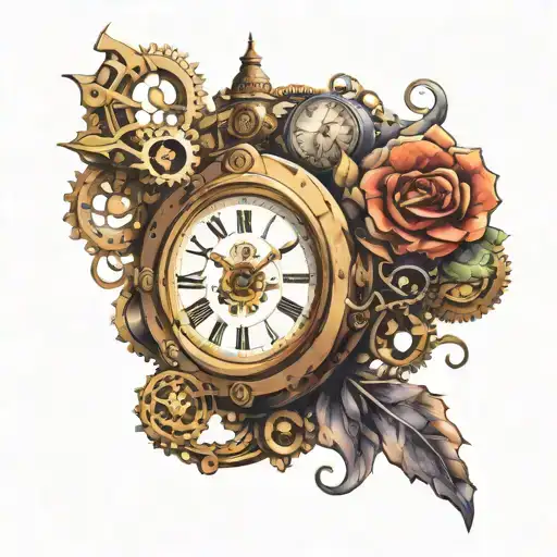 Steampunk Psychedelic   tattoo design idea