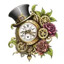 Steampunk Psychedelic   tattoo design idea
