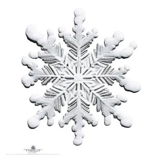 quote with baby footprints and 2 snowflakes tattoo design idea