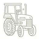 tractor tattoo design idea