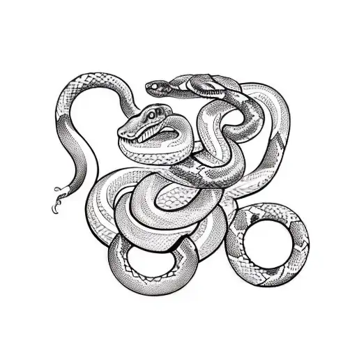 A traditional tattoo design of a snake wrapped around a dumbbell, symbolizing the client's love for snakes and their dedication to fitness. tattoo design idea