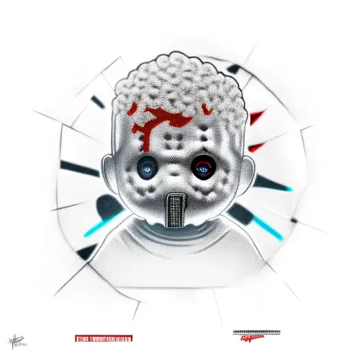 Huey freeman above jason voorhees  tattoo design idea