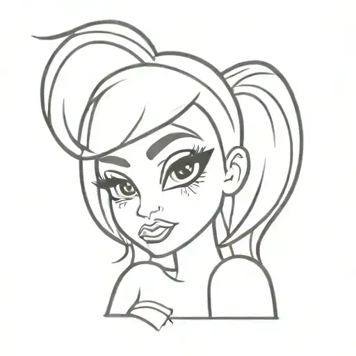 bratz tattoo design idea