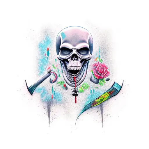 Grim Reaper tattoo design idea