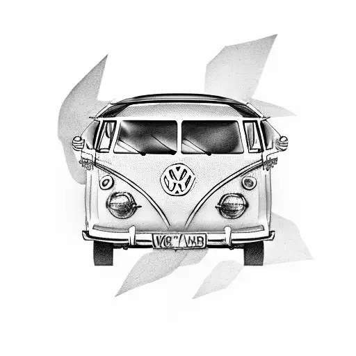 VW bus  tattoo design idea