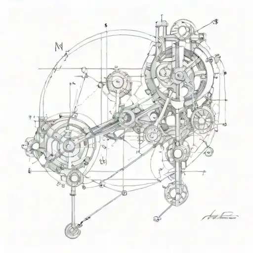Newton's first law of motion tattoo design idea