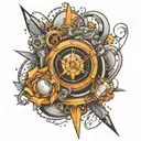 Newton's first law of motion tattoo design idea