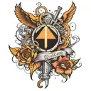 Newton's first law of motion tattoo design idea