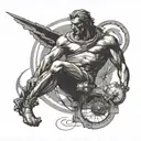 Newton's first law of motion tattoo design idea