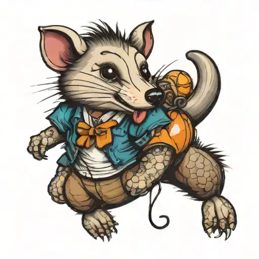 opossum balloon fl gator tattoo design idea