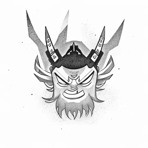 samurai jack tattoo design idea