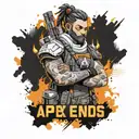 apex legends fuse burning tattoo design idea