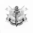 anchor love tattoo design idea