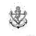 anchor love tattoo design idea